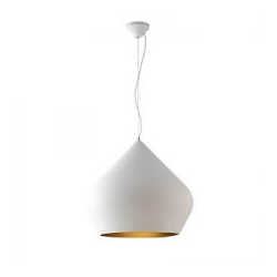Bianco con interno oro satinato
