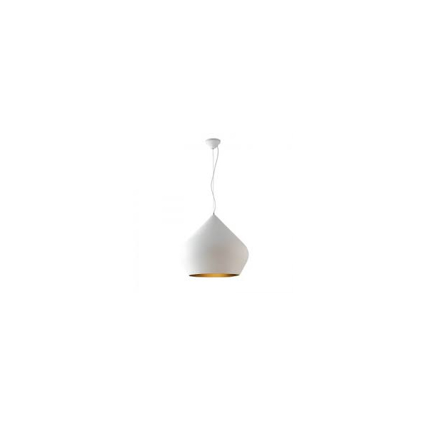 Bianco con interno oro satinato