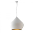 Bianco con interno oro satinato